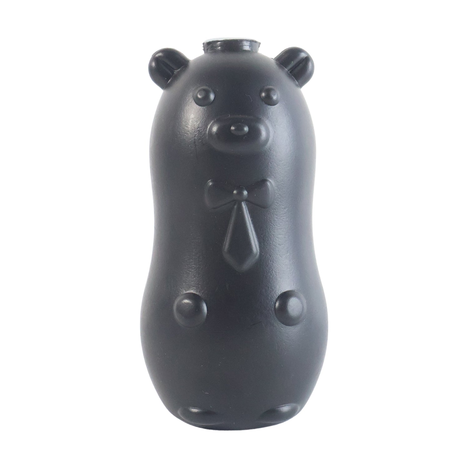 Toilet flush tank freshener shaped like a bear