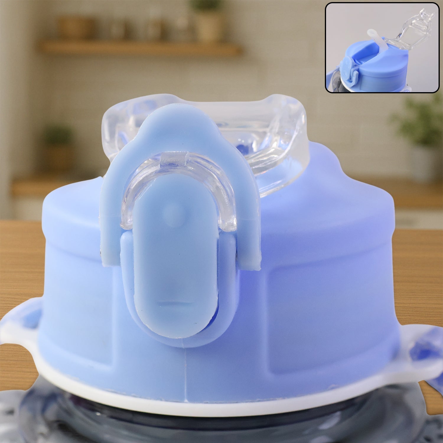 Cartoon style bear water bottle designed for children's use