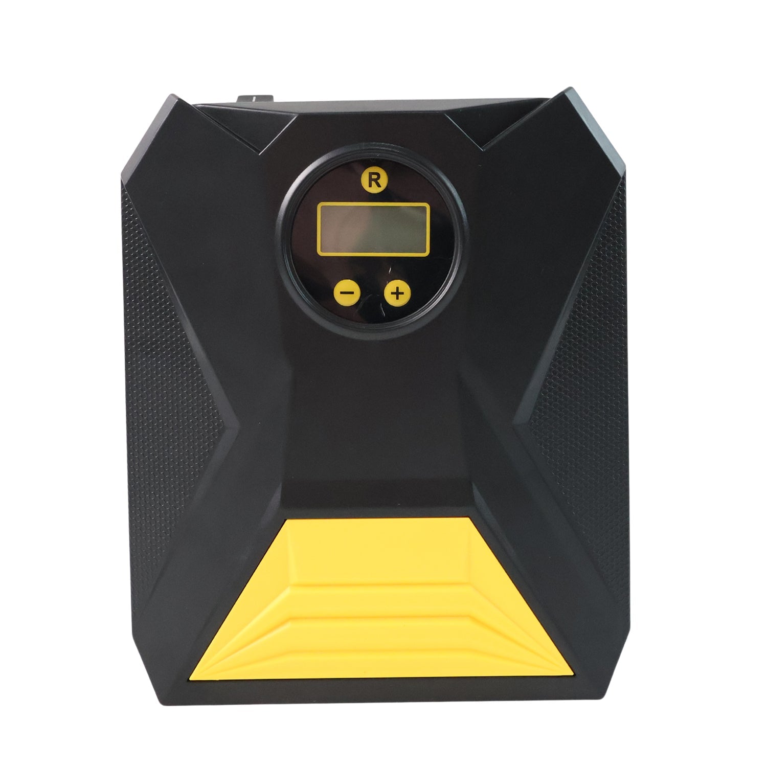 Portable car air compressor with multi-nozzle kit for versatility