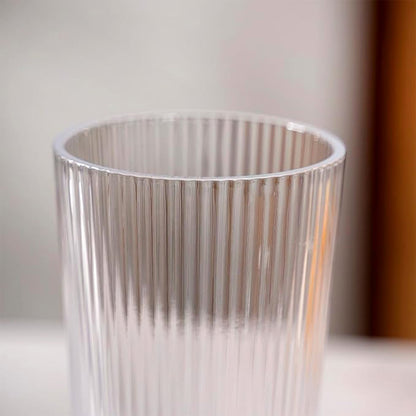 Close up of ribbed pattern on Supermom Casa Plastic Glass