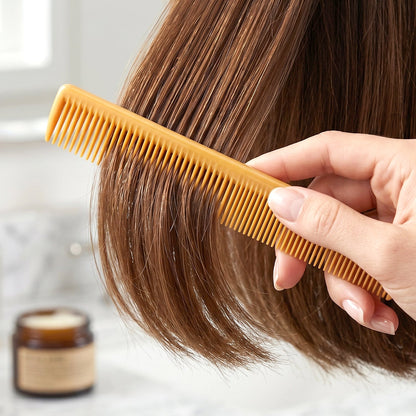 Assorted colors of durable plastic hair combs, suitable for all hair types
