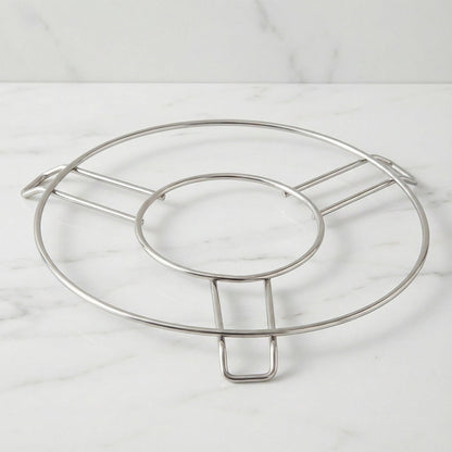 Metal cooking stand ideal for supporting pressure cookers securely
