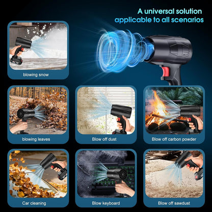 Rechargeable cordless blower machine for versatile outdoor cleaning tasks