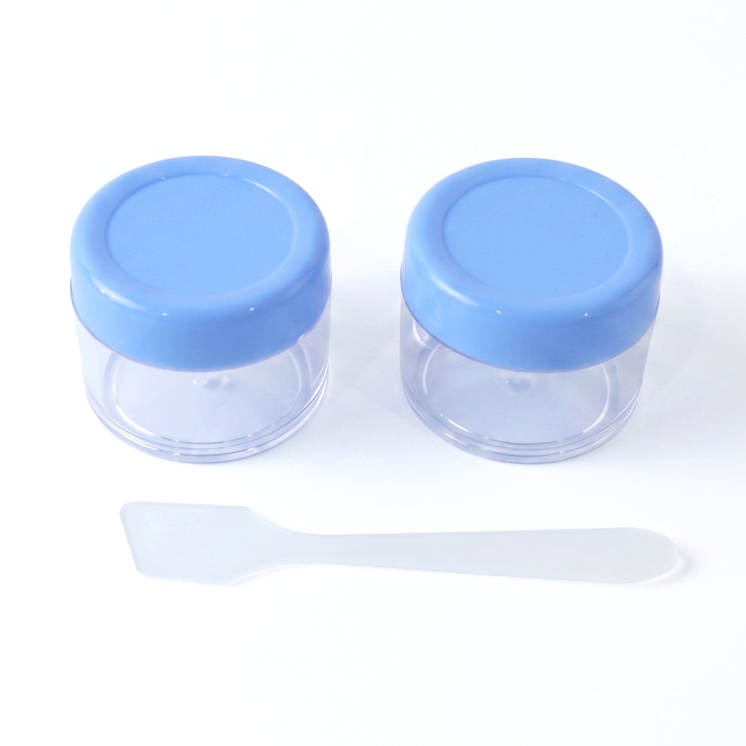 Travel-sized cosmetic jars for on-the-go skincare