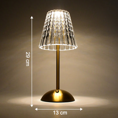 Crystal table lamp perfect for gifting during festivals and special occasions