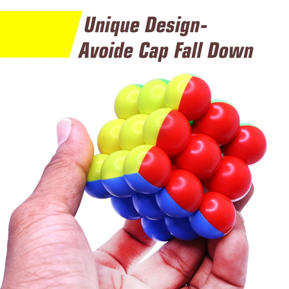 Children playing with the Speed Ball Cube Toy, a colorful puzzle cube for kids