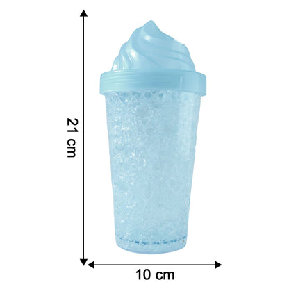 Size reference image of 500ML reusable tumbler sipper bottle