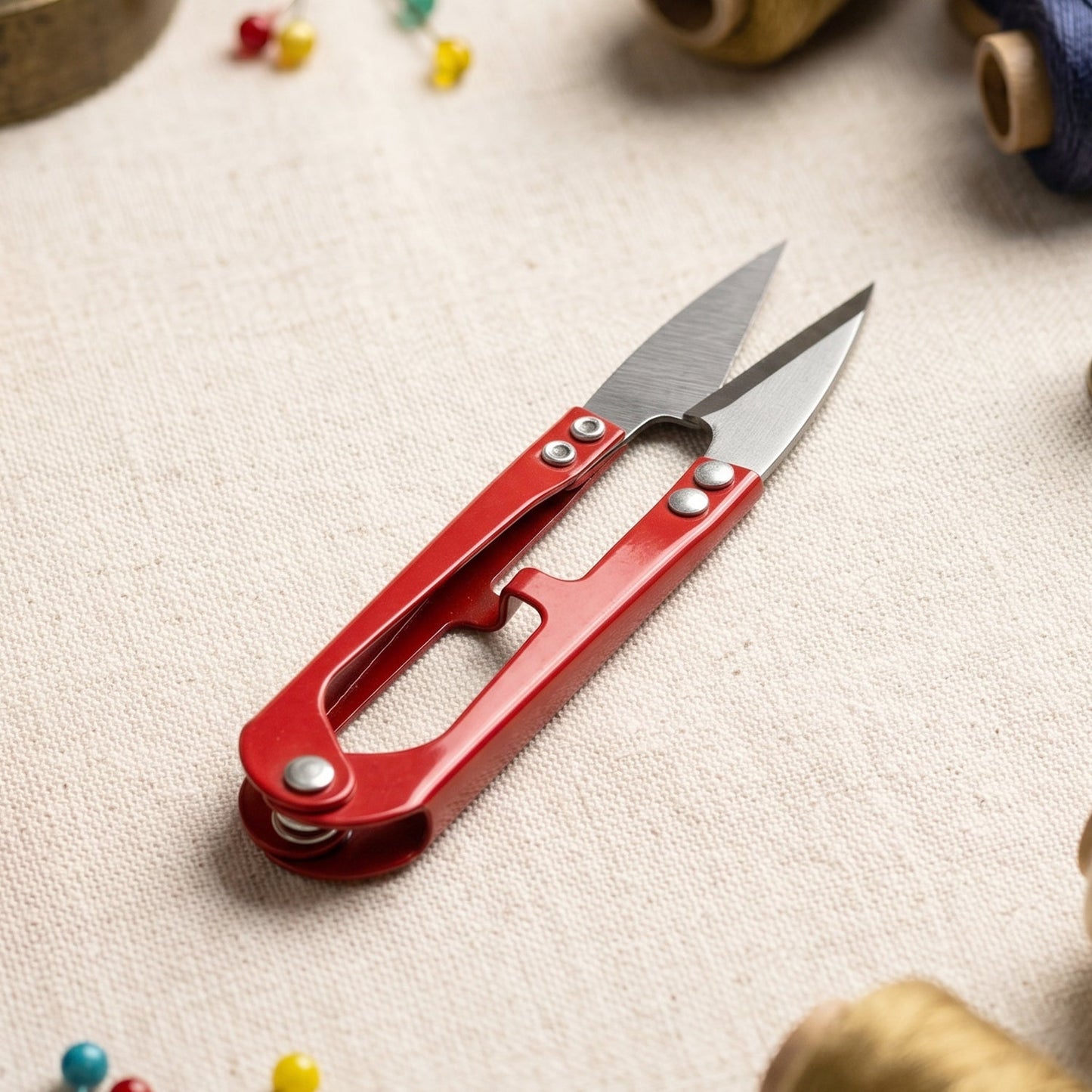 Lightweight thread cutter scissors providing precise cuts