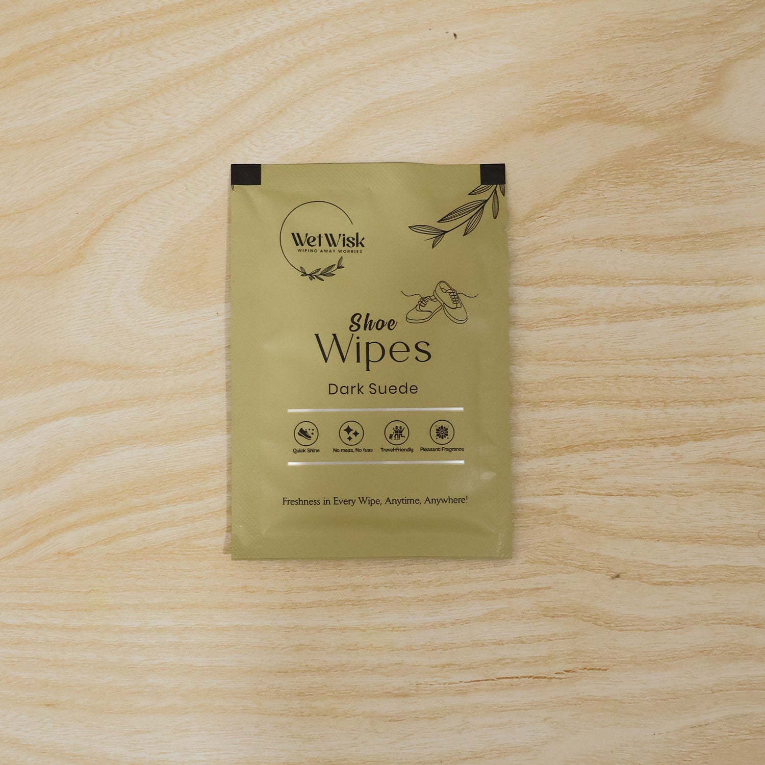 Travel-friendly shoe cleaning wipes for on-the-go use