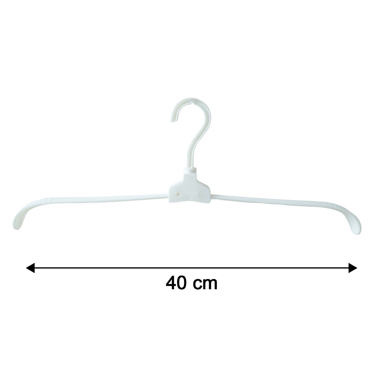 Collapsible plastic clothes hanger size reference for fit and capacity