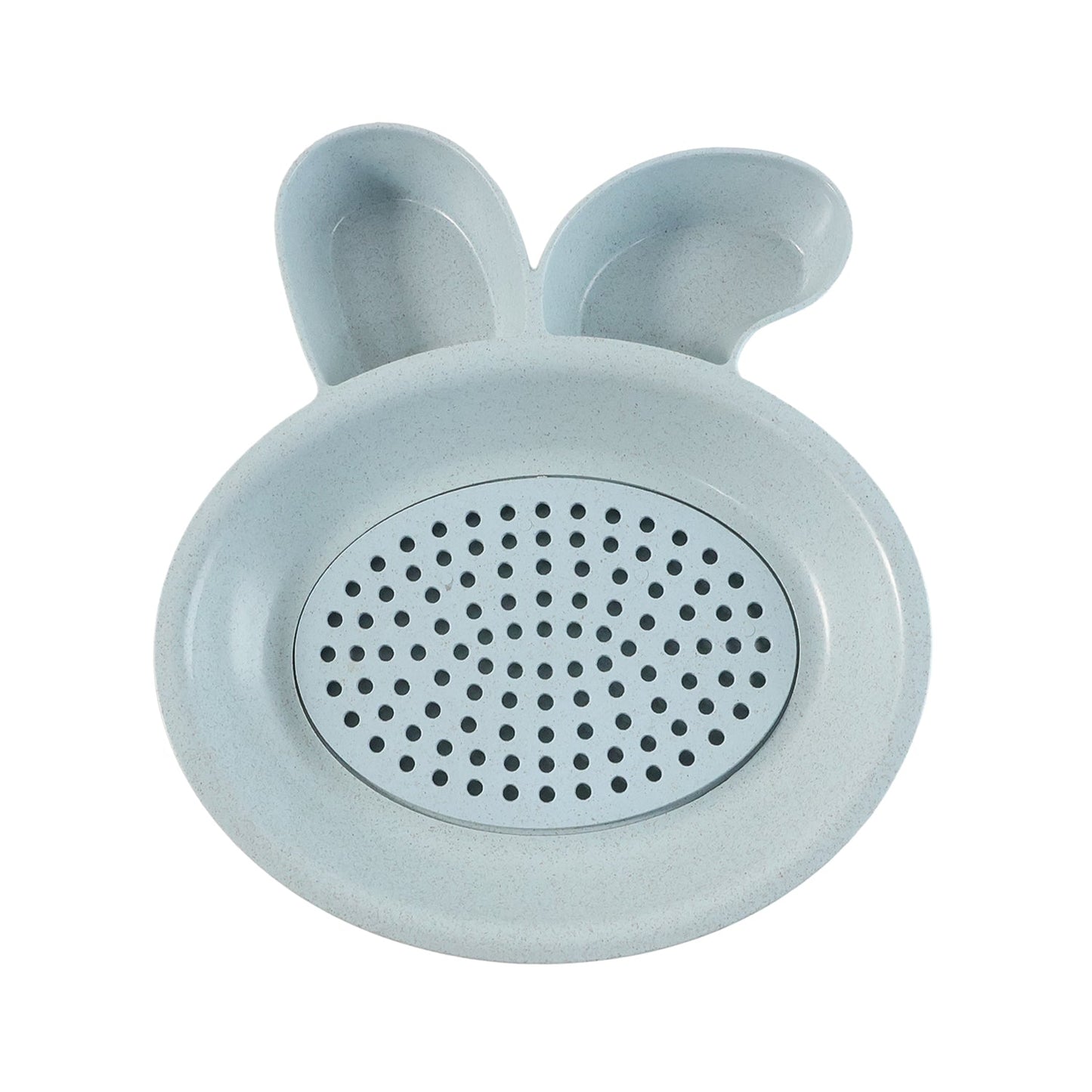 Dumpling plate with strainer section and sauce compartments for organized serving