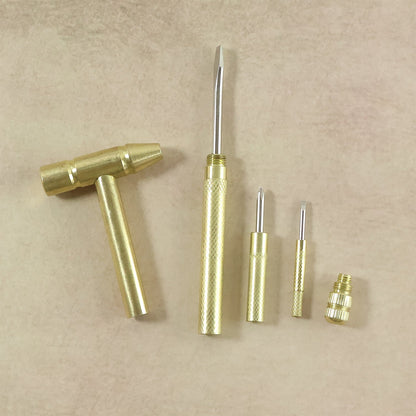 Multi-function hammer tool equipped with various screwdriver tips for home projects
