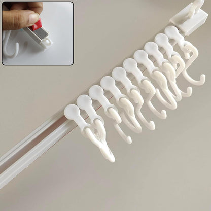 Wall-mounted rack for kitchen storage and accessory hanging