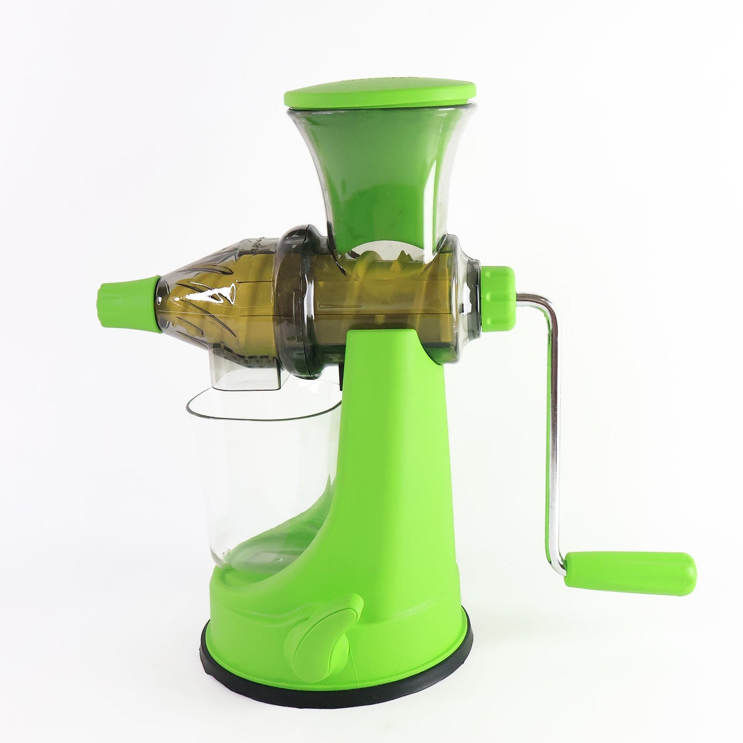 Easy hand operated juicer being used to extract juice