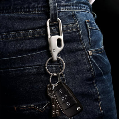Durable metal key holder showing compact design for everyday use