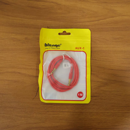 Reliable AUX cable for clear, noise-free sound connectivity