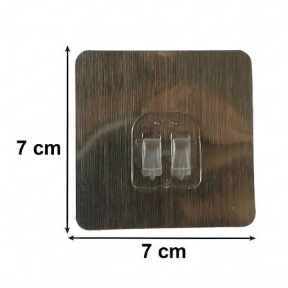 Adhesive wall hook on smooth wall surface for household use