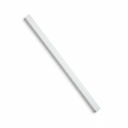Transparent hot glue stick designed for craft projects and repairs