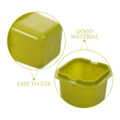 Plastic storage container in kitchen setting