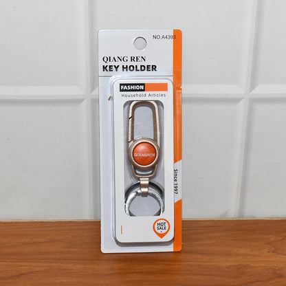 Lifestyle image of premium metal keychain carabiner clip used for key management