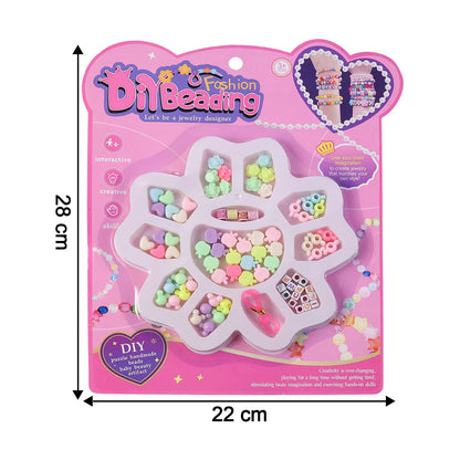 Alphabet beads included in DIY jewellery making kit for kids