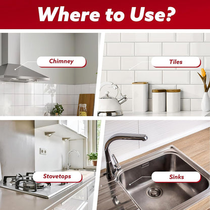 Ergonomic spray bottle trigger detail for kitchen surface cleaner