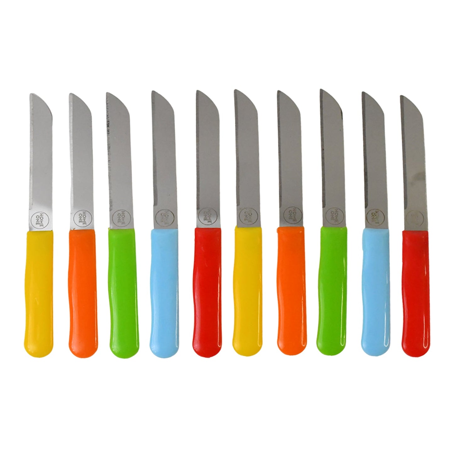 Ergonomic comfortable grip on stainless steel handle knife for food preparation