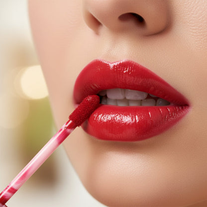 Travel-friendly matte liquid lip gloss for quick touch-ups