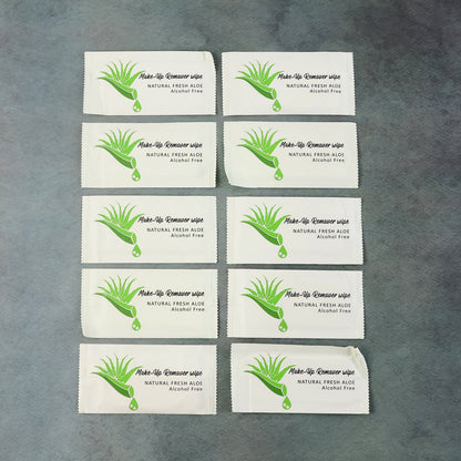Soft cotton makeup remover wipes with aloe for refreshing skincare