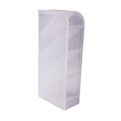 Stationery organizer with transparent compartments for office desk