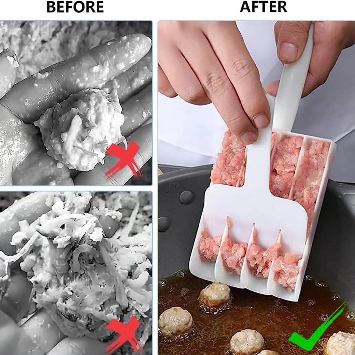 Manual food press tool used for slicing snacks in home kitchen