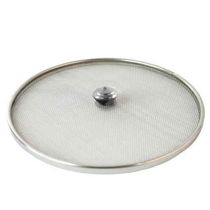 Protective stainless steel mesh cover for cooked dishes