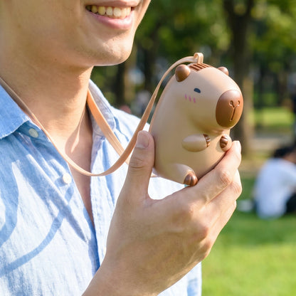 Handheld mini fan with strap for convenient personal cooling