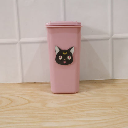 Creative mini trash can desk accessory for stationery