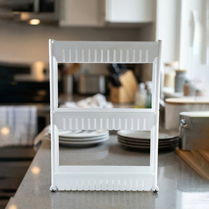 Multipurpose rack for kitchen and bathroom storage solutions