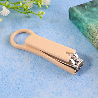 Side view of ergonomic nail clipper highlighting long-lever design