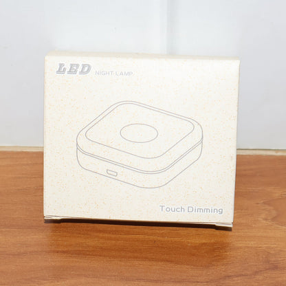 LED night lamp lit in cozy room setting providing ambient light