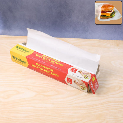 Close-up of Freshee non-stick grease-proof food paper roll surface texture