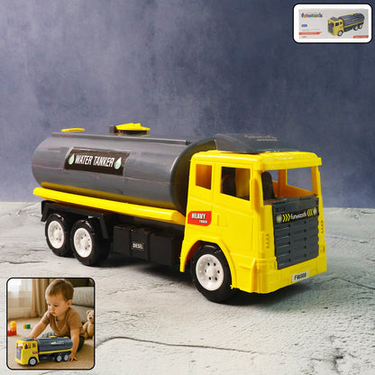 Front view of Water Tanker Toy Truck made of durable ABS plastic