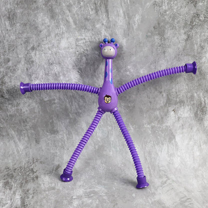 Flexible giraffe desk toy and fidget for kids