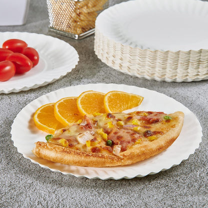Eco-friendly paper plates made from food-grade material
