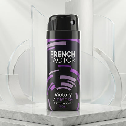 Men's deodorant body spray French Factor Victory in 150 ML bottle