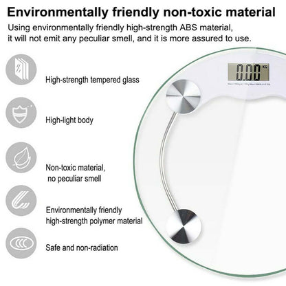 Digital personal body weight scale overview with slim design