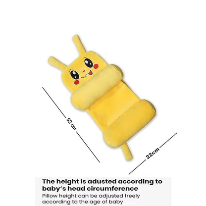 Dimension image showing baby sliding pillow size