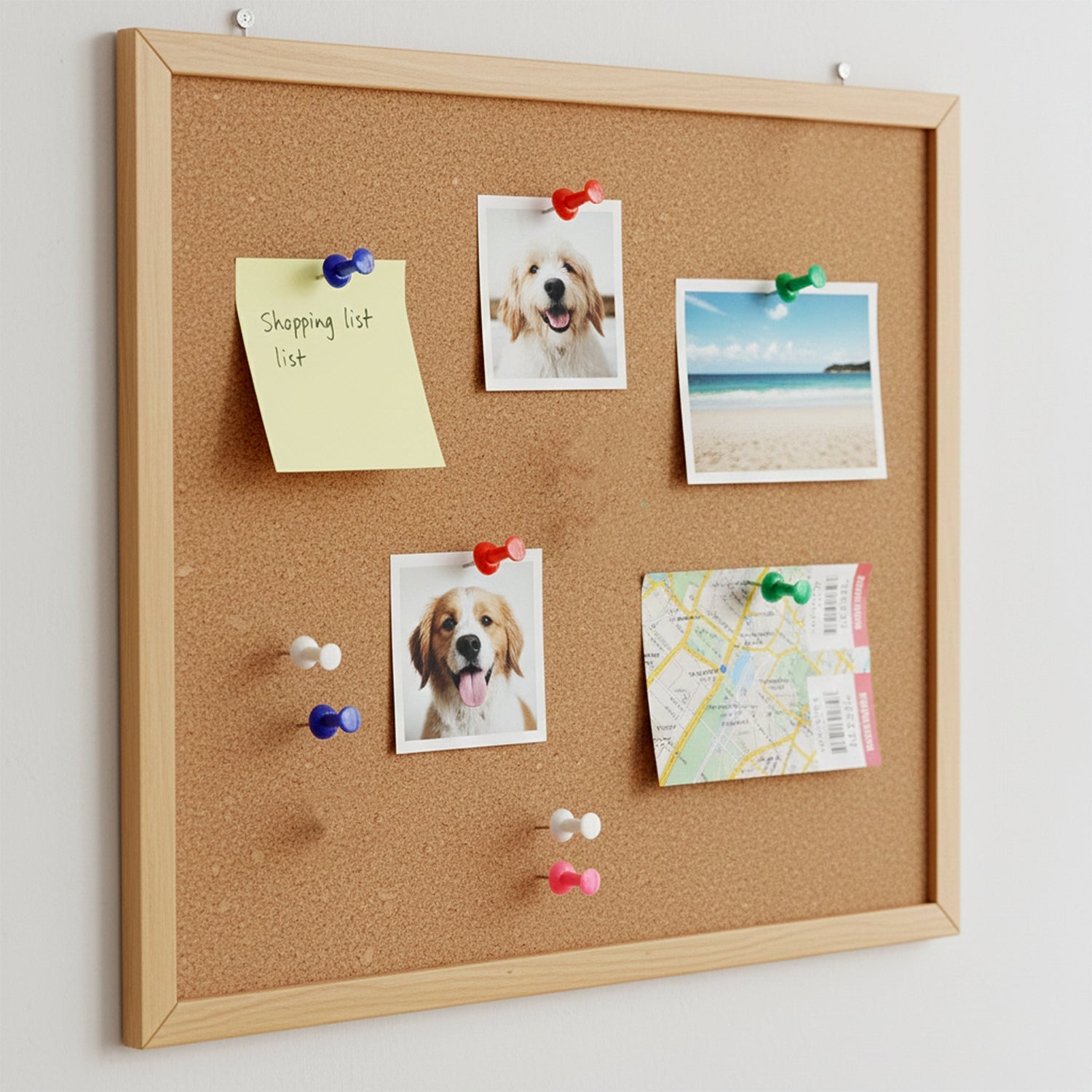 Push pins and binder clips assortment for office and school use