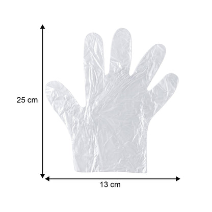 Disposable plastic gloves for food prep and sanitation