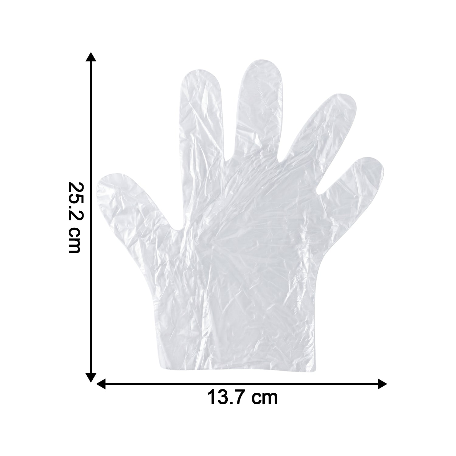 Stack of 100 disposable gloves in packaging, suitable for hygiene tasks