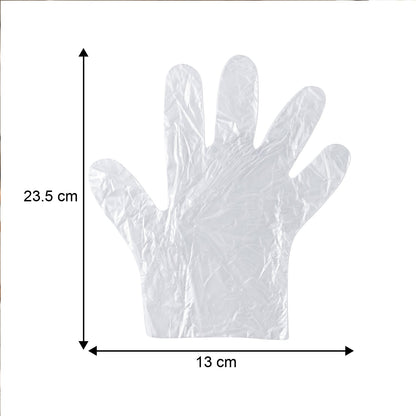 Plastic gloves in a pack, suitable for restaurants and food prep