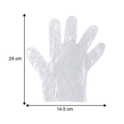 Single-use plastic gloves for household safety