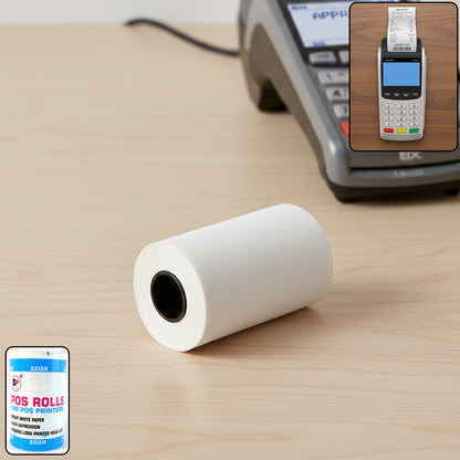 Thermal label roll designed for POS machine printing